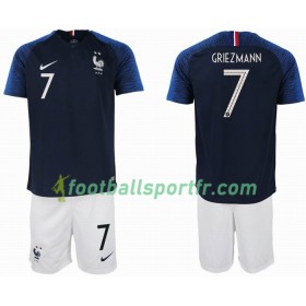 Tenue France GRIEZMANN 7 2 star Enfant Domicile Coupe du monde 2018 Maillot de Foot